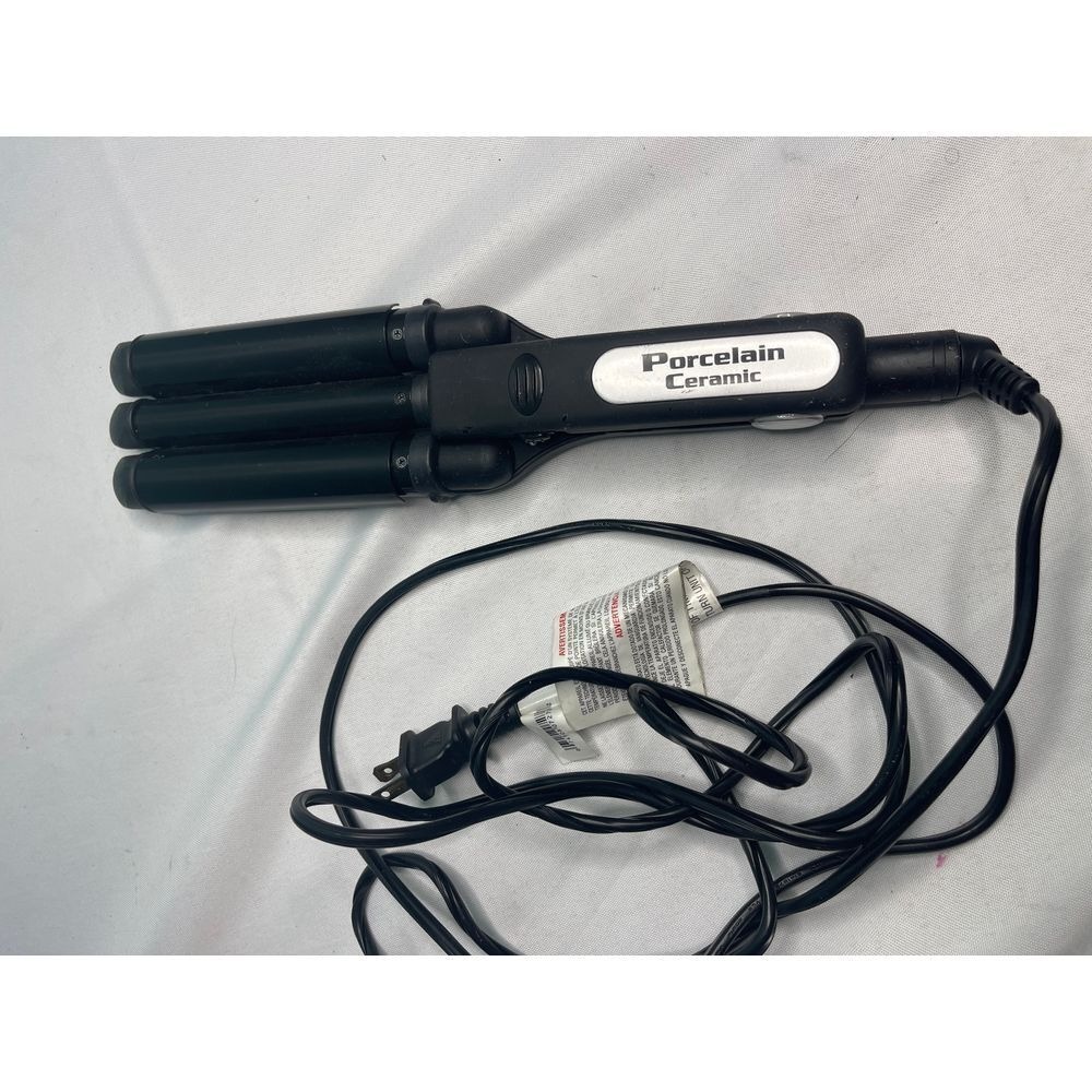 Baby Bliss Pro 40*F Porcelain Ceramin‎ Triple 3Barrel hair waver